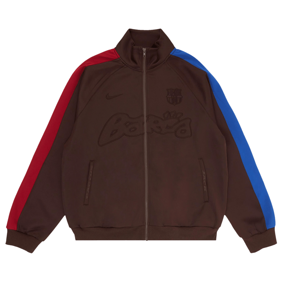 Nike FC Barcelona x Cactus Jack Retro Zip Anthem Jacket Brown
