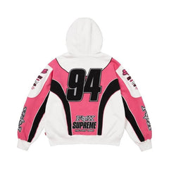 Supreme x Fox Racing Zip Up Hoodie White