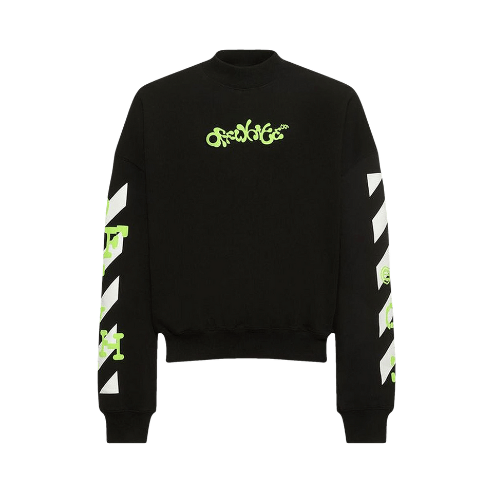 Off-White Opposite Arrow Boxy Crewneck Black/Lime