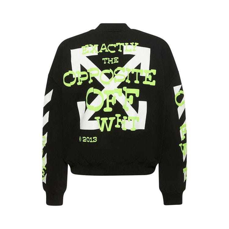 Off-White Opposite Arrow Boxy Crewneck Black/Lime