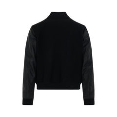 Off-White Patch Varsity Jacket Black/Orange