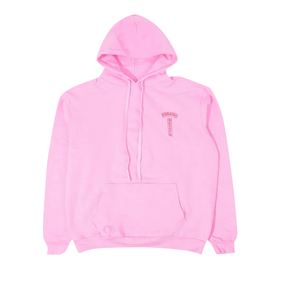Chrome Hearts T Bar Logo Hoodie Pink/Red