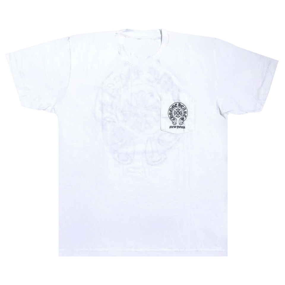 Chrome Hearts New York Horseshoe Pocket T-Shirt White