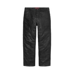 Supreme Patchwork Leather 5-Pocket Jean Black