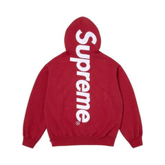 Supreme Satin Appliqué Hoodie Dark Red
