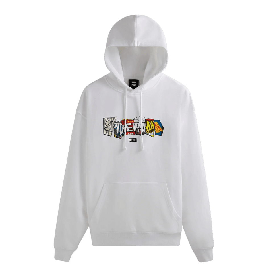 Kith For Spider-Man Comic Covers Hoodie White