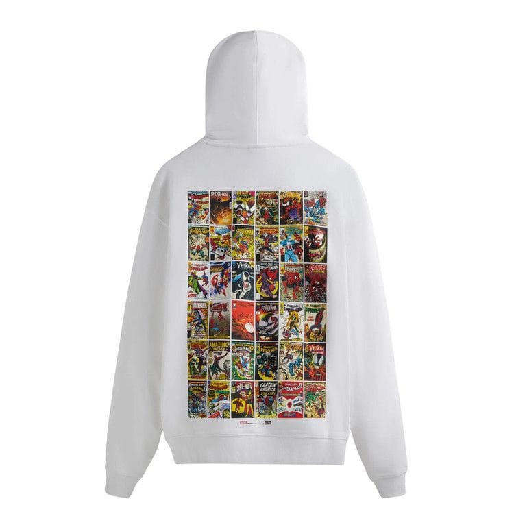 Kith For Spider-Man Comic Covers Hoodie White