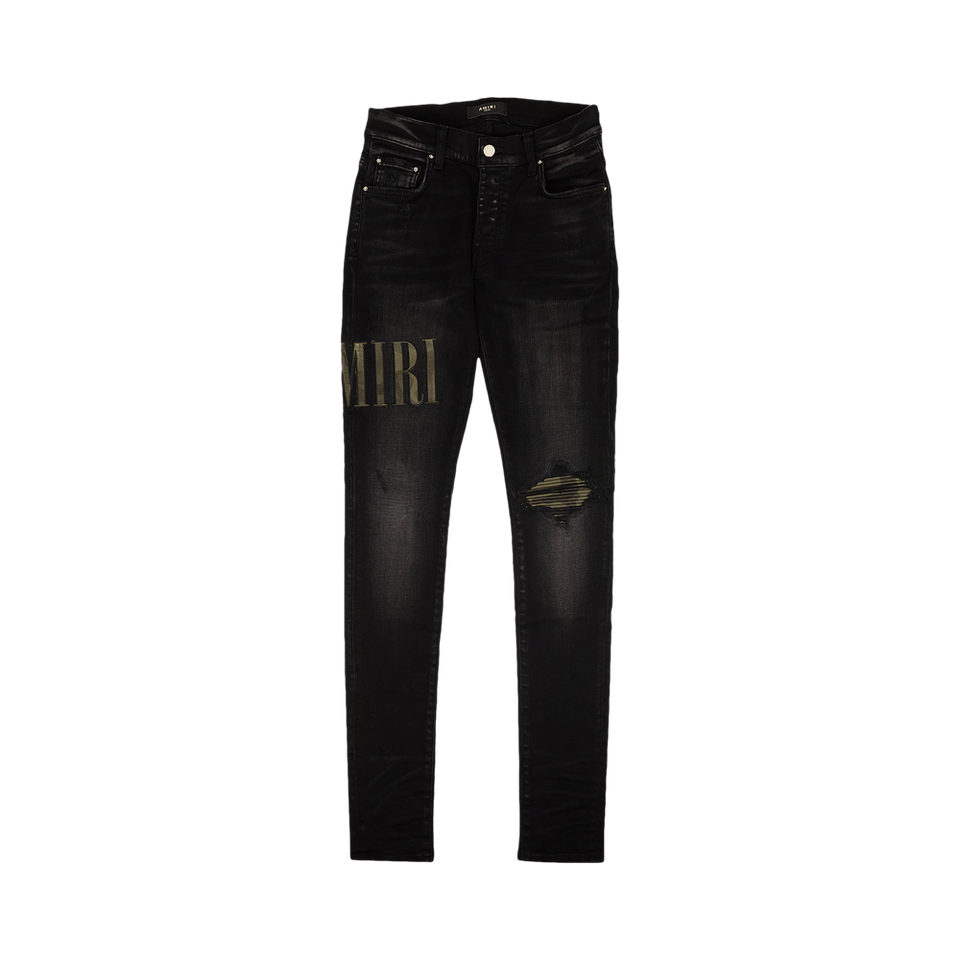 Amiri Core Applique Jean Aged Black