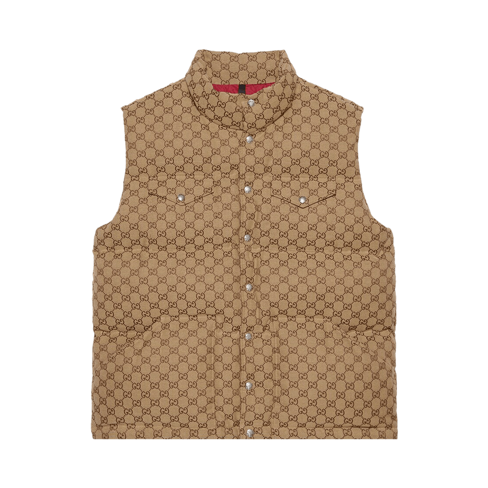 Gucci x The North Face Down Vest Beige/Ebony