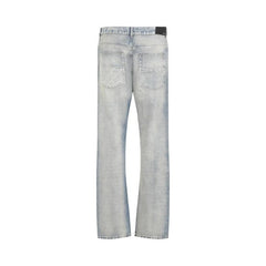 Amiri Quad Cuff Straight Jean Antique Indigo