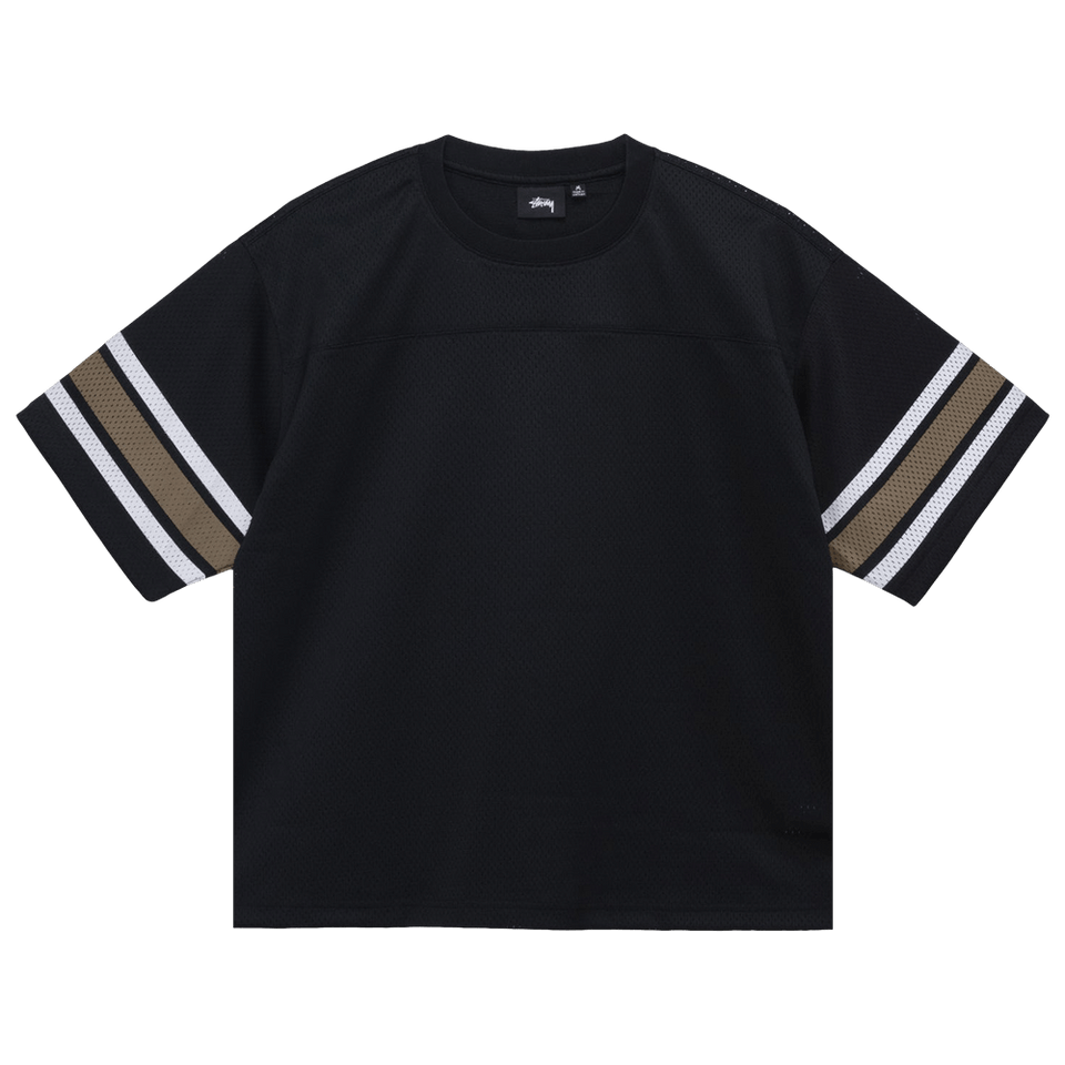 Stussy Surfman Mesh Football Jersey Black