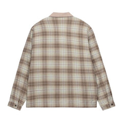 Stussy Frank Plaid Zip Shirt Tan