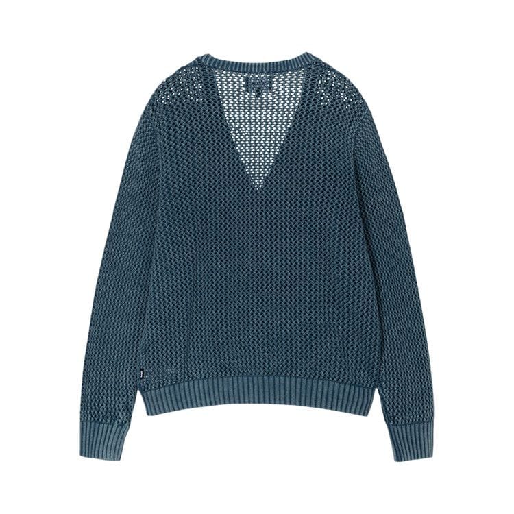 Stussy Loose Gauge Cardigan Blue