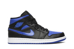 Air Jordan 1 Mid Black Hyper Royal