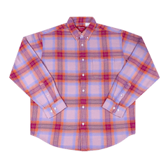 Supreme Brushed Plaid Flannel Shirt Pink
