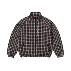 Supreme Plaid Track Jacket Black