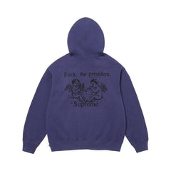 Supreme President Hoodie Washed Navy