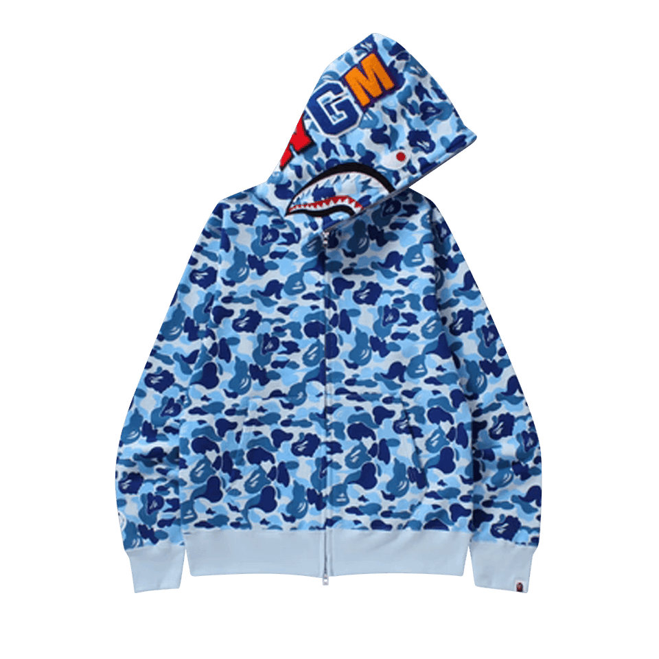 BAPE ABC Shark Full Zip Hoodie Blue