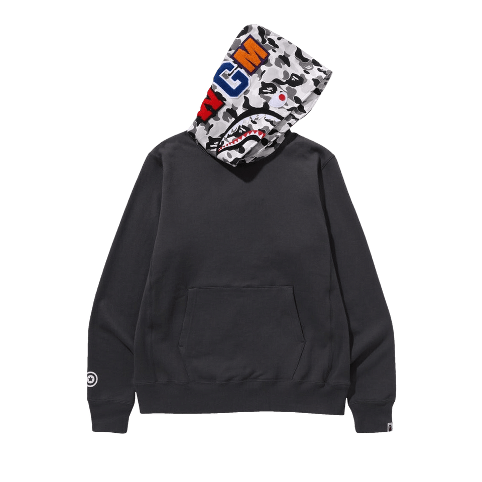 BAPE ABC Camo Shark Pullover Hoodie Charcoal