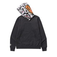 BAPE ABC Camo Shark Pullover Hoodie Charcoal