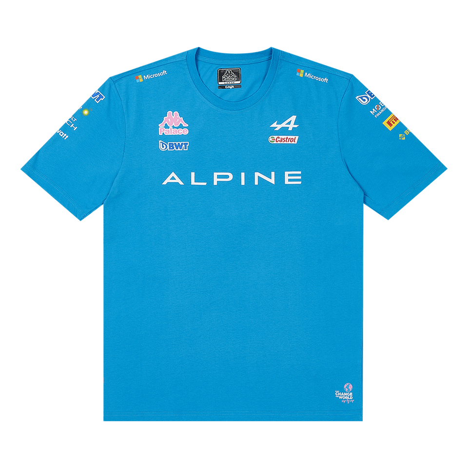 Palace x Kappa For Alpine T-Shirt Blue