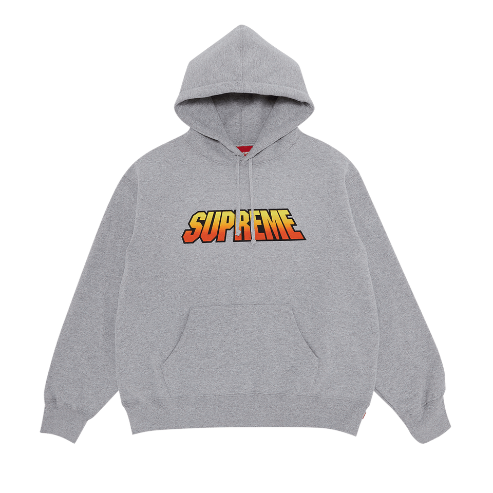 Supreme Gradient Hoodie Heather Grey