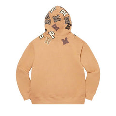 Supreme Scattered Appliqué Hoodie Dark Tan