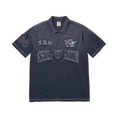 Supreme x True Religion Appliqué Polo Navy