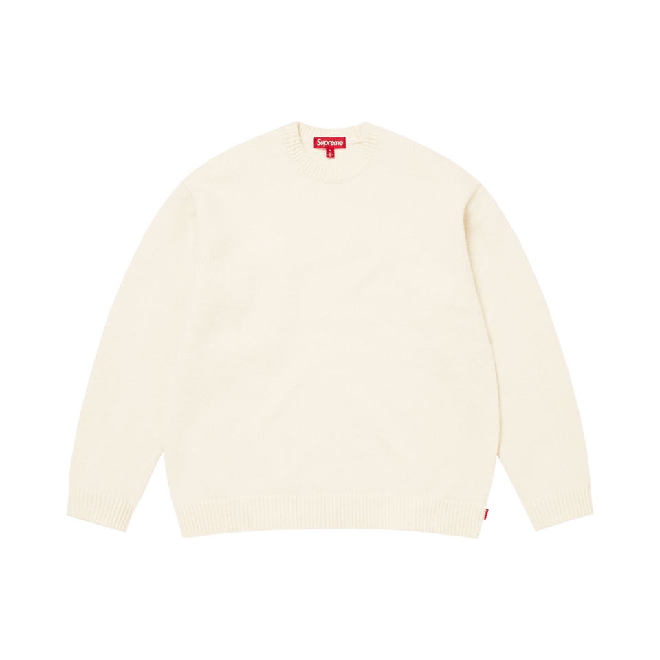 Supreme Angora Script Sweater Ivory