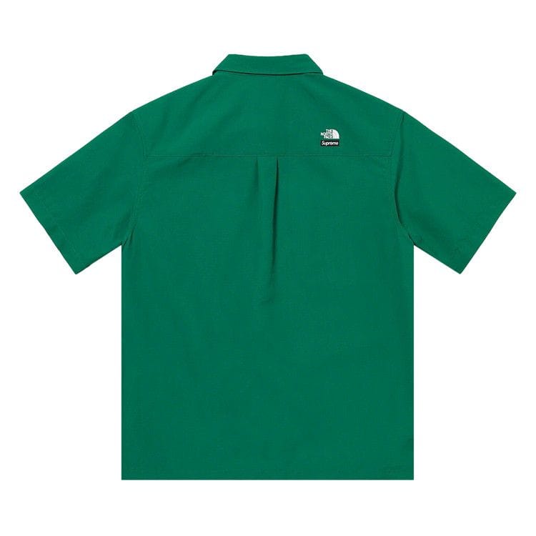 Supreme x The North Face Trekking Shorts-Sleeve Shirt Dark Green