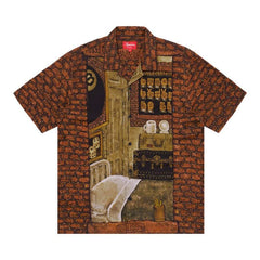 Supreme Martin Wong Secret World Rayon Shorts-Sleeve Shirt Multicolor