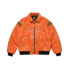 Supreme x Vanson Leathers x B.B. Simon Jacket Orange