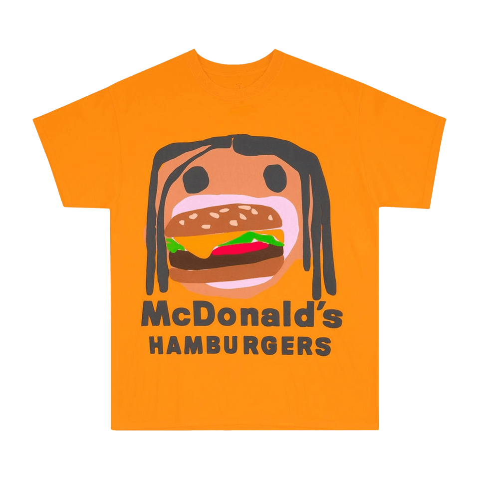 Cactus Jack by Travis Scott x Cactus Plant Flea Market Burger Mouth T-Shirt Gold