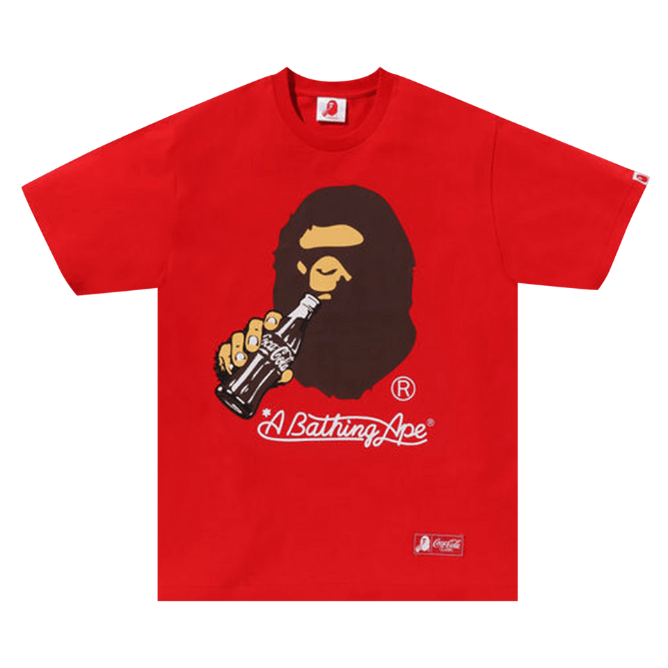 BAPE x Coca-Cola Ape Head T-Shirt Red