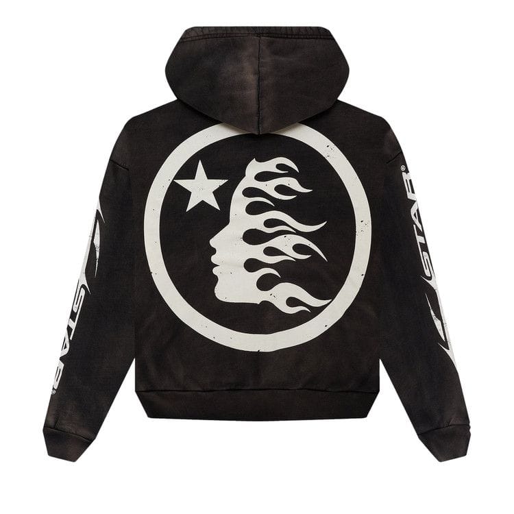 Hellstar Logo Zip-Up Hoodie Black