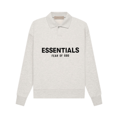 Fear of God Essentials Kids Essentials Long-Sleeve Polo Light Oatmeal