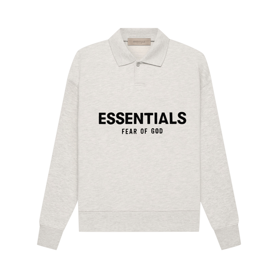 Fear of God Essentials Kids Essentials Long-Sleeve Polo Light Oatmeal