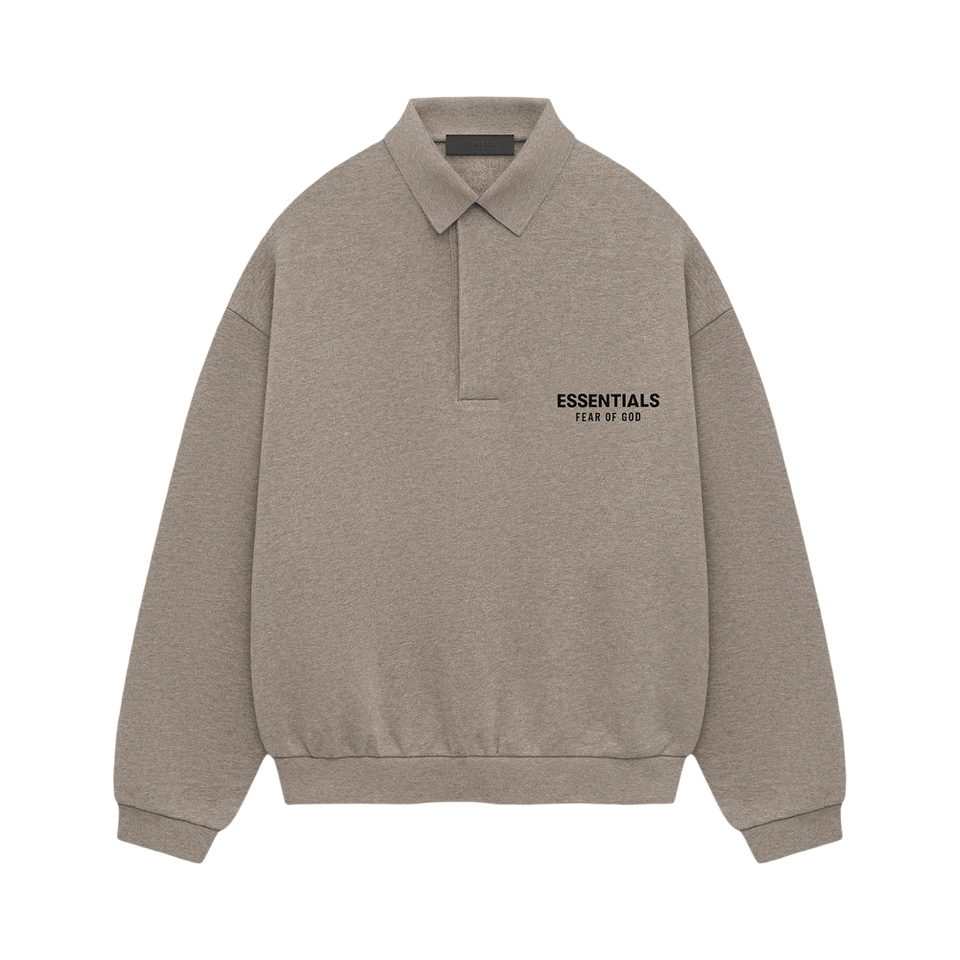 Fear of God Essentials Fleece Polo Heather Grey