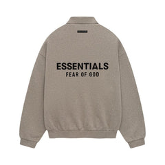 Fear of God Essentials Fleece Polo Heather Grey