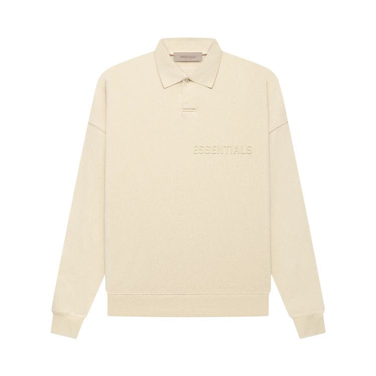 Fear of God Essentials Long-Sleeve Polo Egg Shell