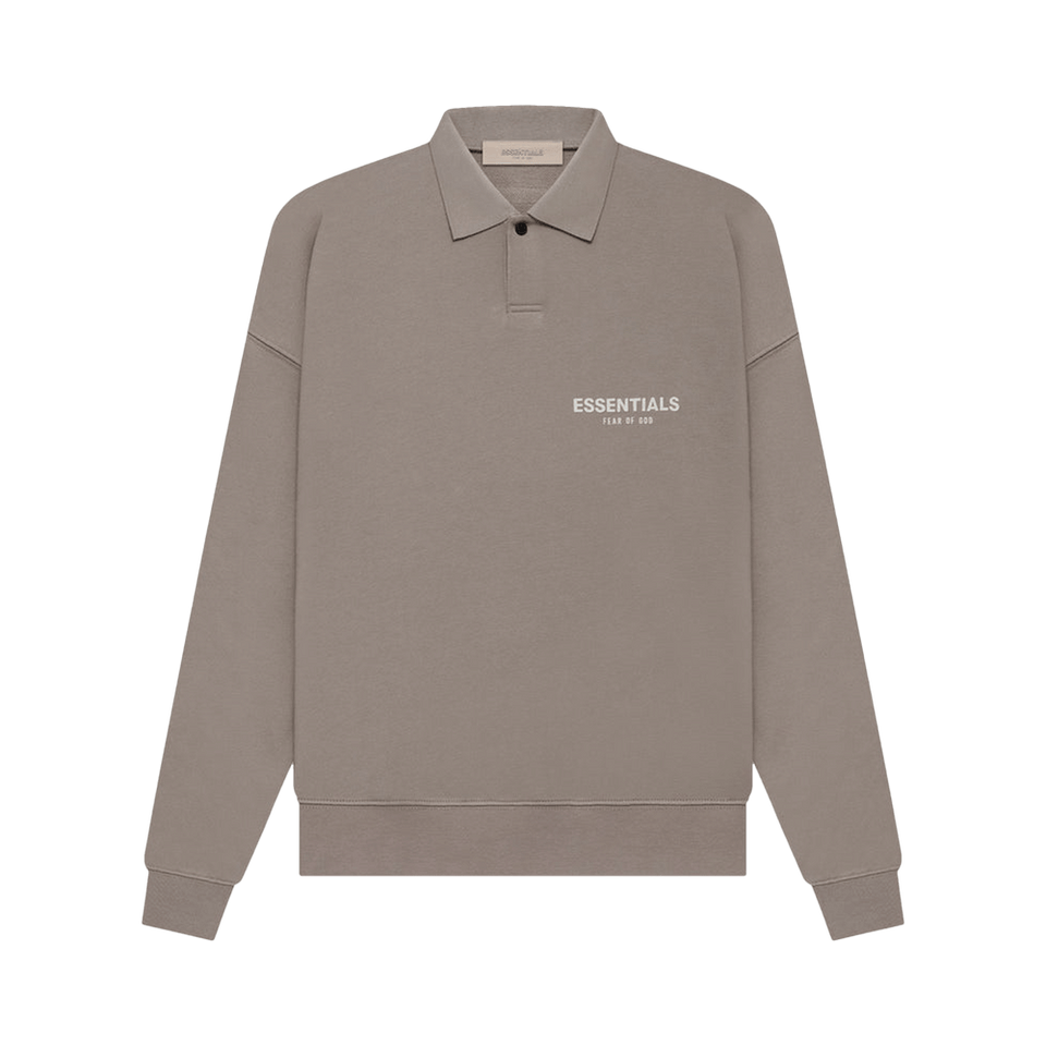Fear of God Essentials Long-Sleeve Polo Desert Taupe