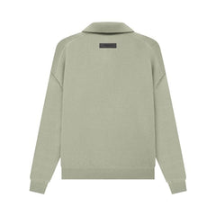 Fear of God Essentials Knit Long-Sleeve Polo Sea Foam