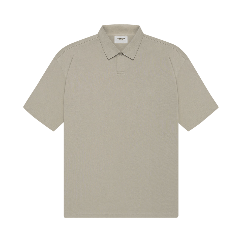 Fear of God Essentials Shorts-Sleeve Polo Moss