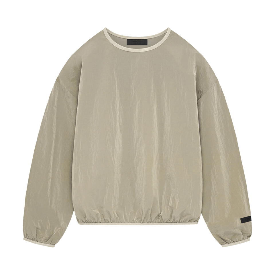 Fear of God Essentials Crinkle Nylon Pullover Crewneck Garden Yellow