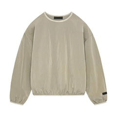 Fear of God Essentials Crinkle Nylon Pullover Crewneck Garden Yellow