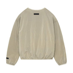 Fear of God Essentials Crinkle Nylon Pullover Crewneck Garden Yellow