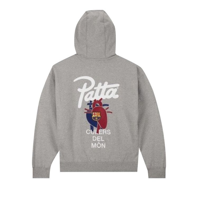 Nike FC Barcelona x Patta Solo Swoosh Hoodie Grey