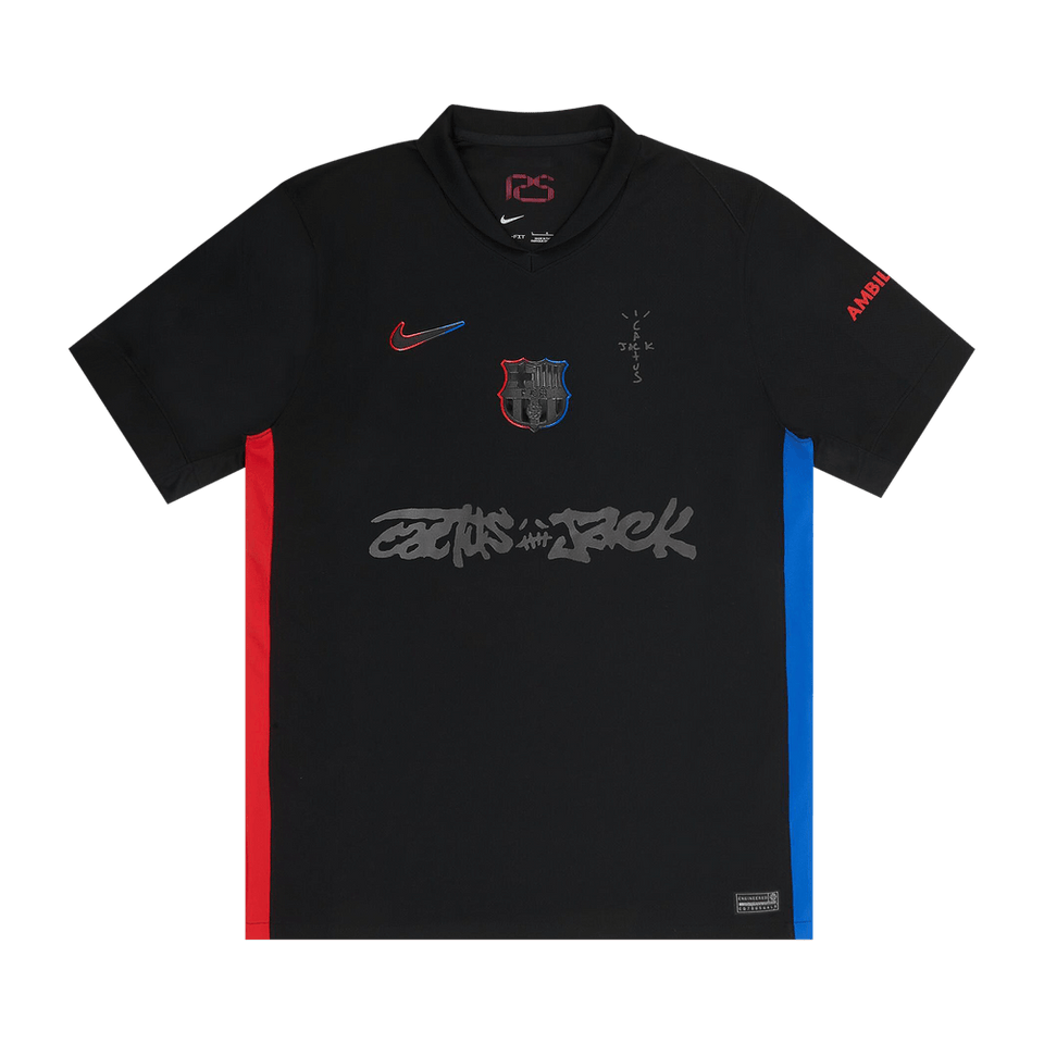 Nike FC Barcelona x Cactus Jack 2024/25 Match Away Jersey Black