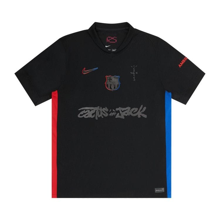 Nike FC Barcelona x Cactus Jack 2024/25 Match Away Jersey Black