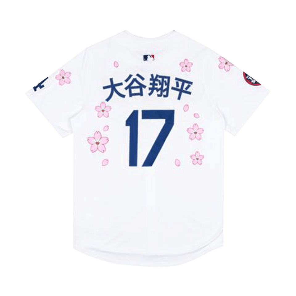Nike x Takashi Murakami x MLB World Tour Tokyo Series 2025 Dodgers Ohtani Kanji Jersey White
